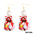 Wholesale Love Heart Long Acrylic Valentine's Day Earrings