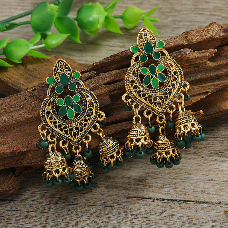Wholesale Tassel Bohemian Alloy Earrings ACC-ES-KaiQing003