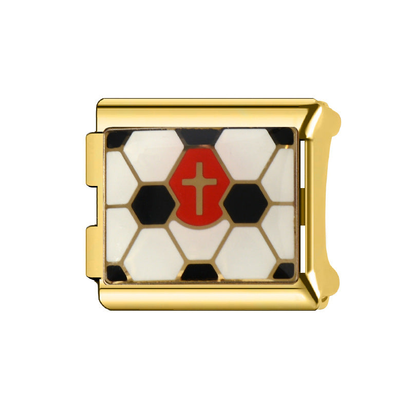 Wholesale Italian Charm Bracelet 9mm DIY Splicing Cartoon Cute Stainless Steel Composable Bracelet