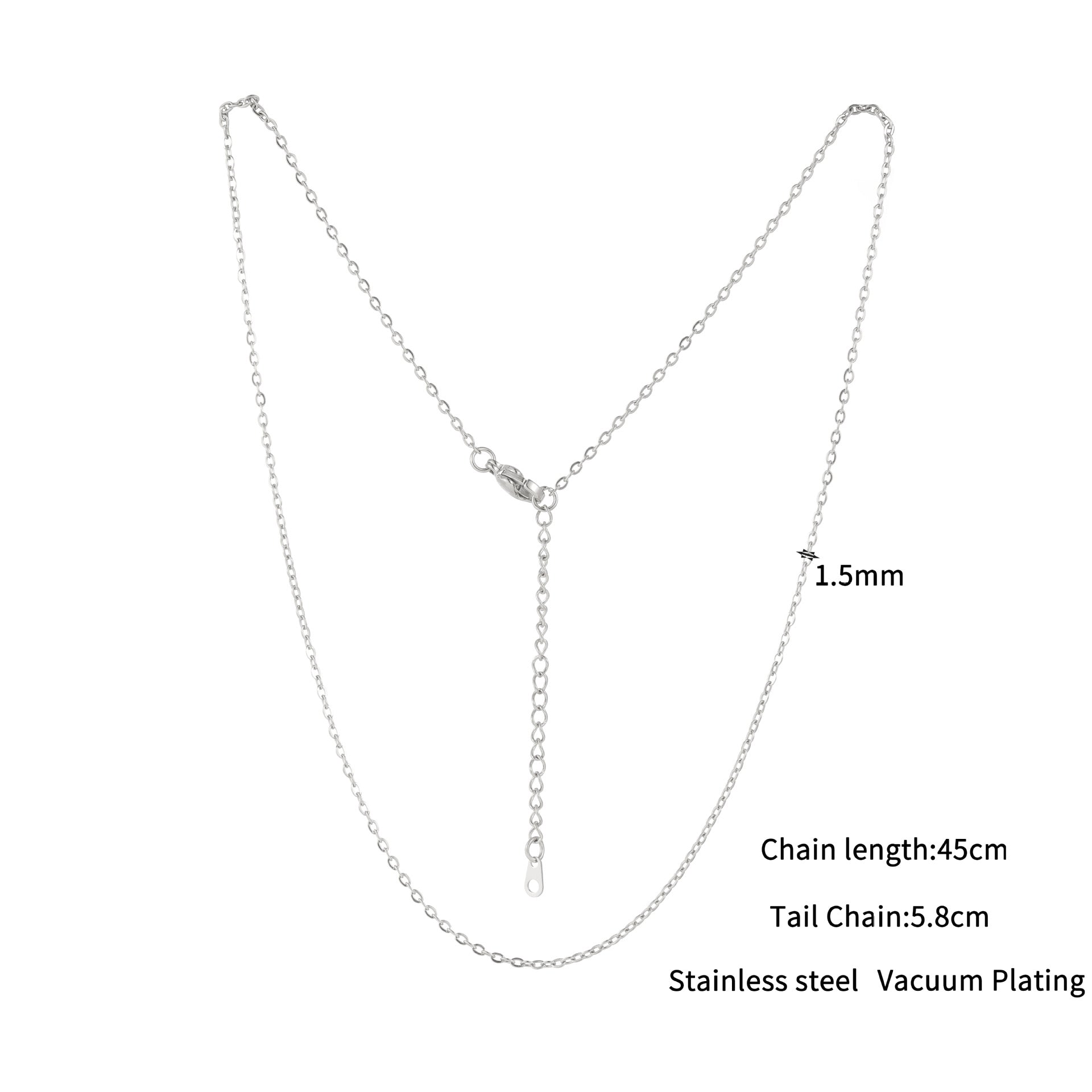Wholesale Stainless Steel Electroplated Clavicle Chain,  Stylish Light Luxury Necklace for Everyday Wear