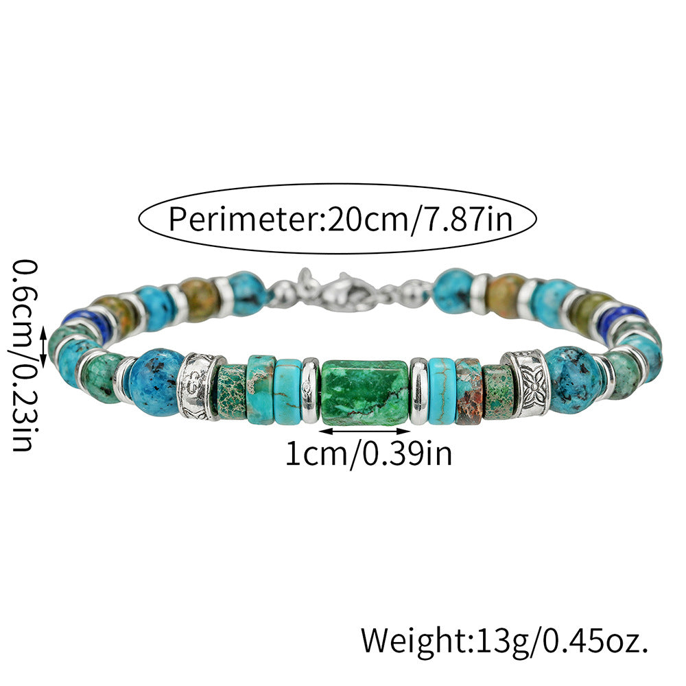 Wholesale Retro-style Fashionable Turquoise Beaded Bracelets