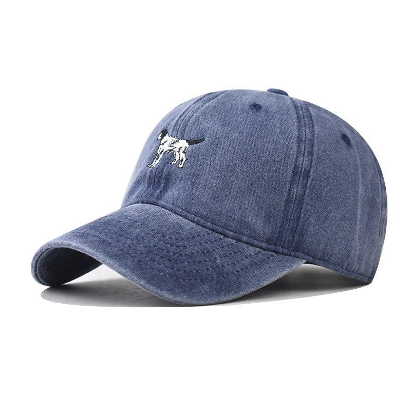 Wholesale Cartoon Animal Dalmatian Embroidery Puppy Vintage Washed Sports Baseball Cap ACC-HT-RongZhao012