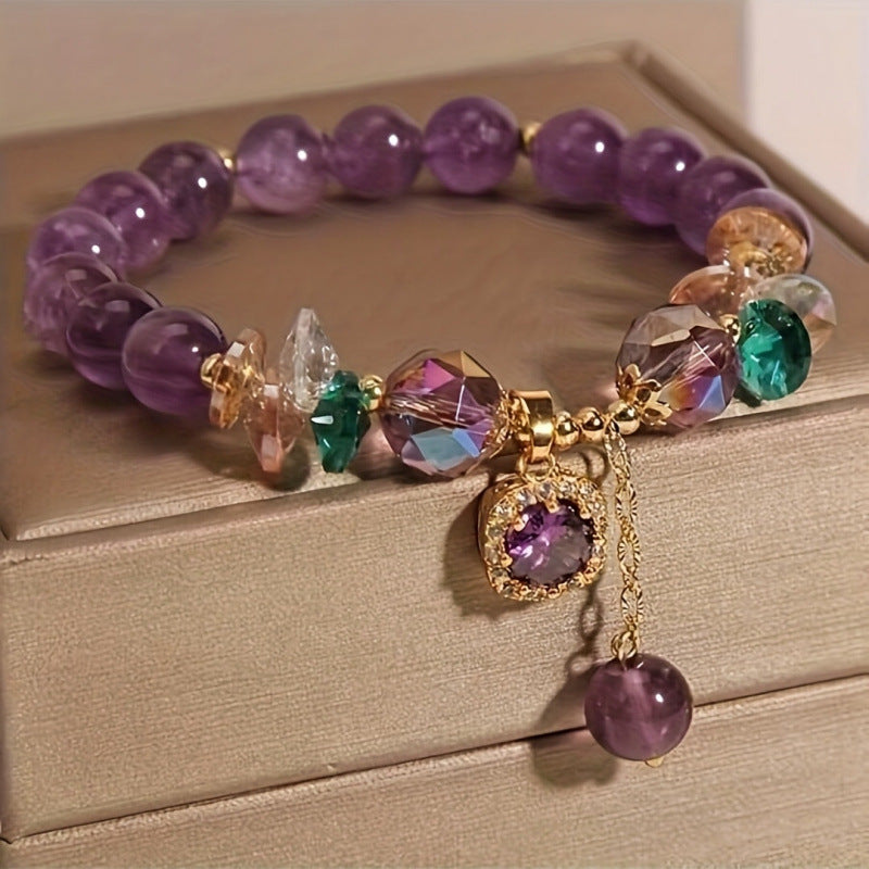 Wholesale Glass Crystal Bead Bracelet Fashion Accessory for Resale