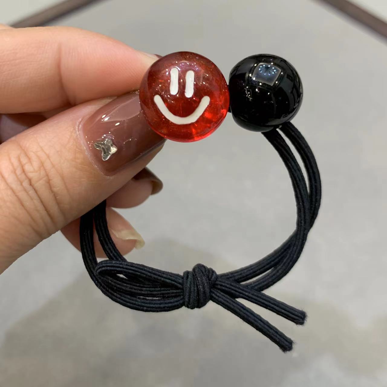 Wholesale Acetate Smiley Face Multicolor Hair Ties ACC-HS-Fanz001