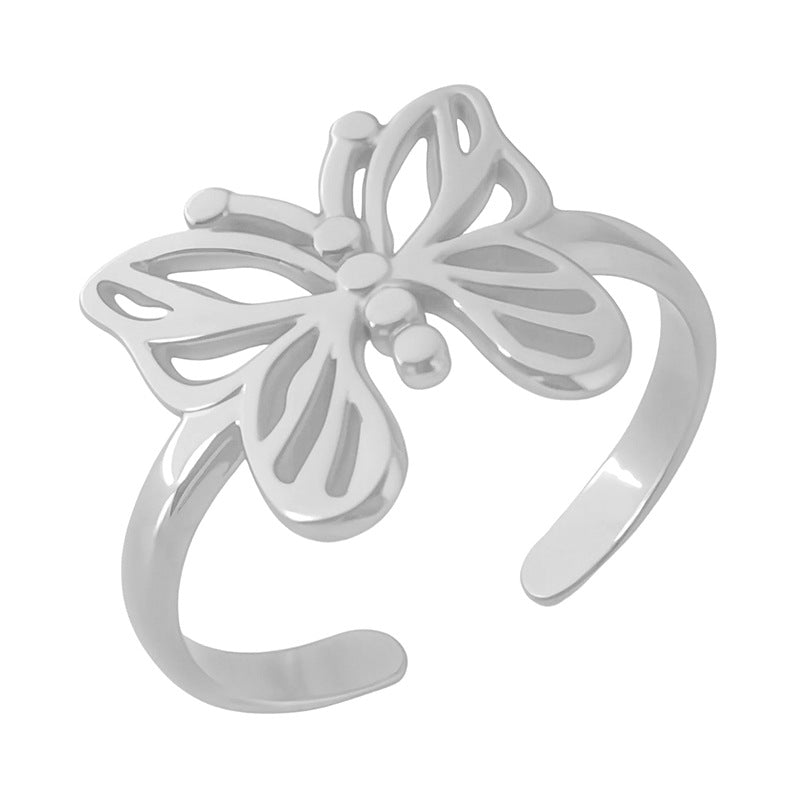 Wholesale titanium steel opening ring does not fade  ring