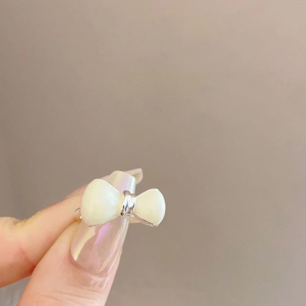 Wholesale  light green Butterfly Shining Opening Ring