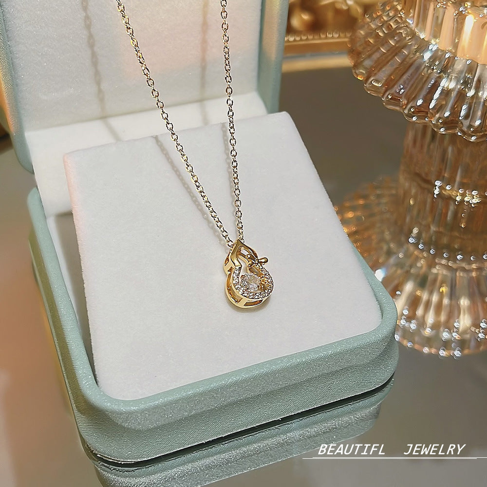 Wholesale Titanium Steel Clavicle Chain Choker Necklace ACC-NE-Xiyue004