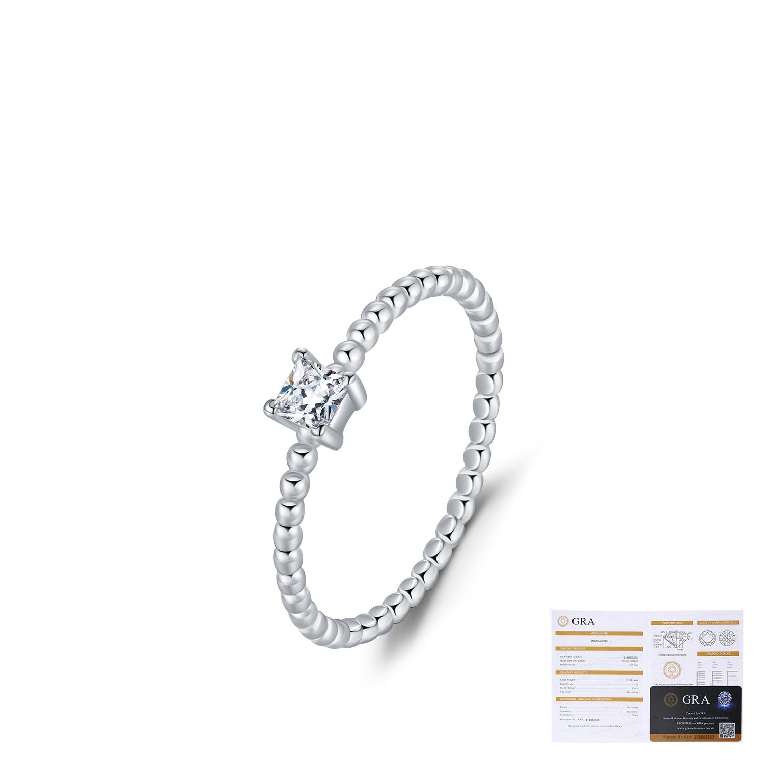 Wholesale Diamond s925 Silver Personalized Simple Single Diamond Ring