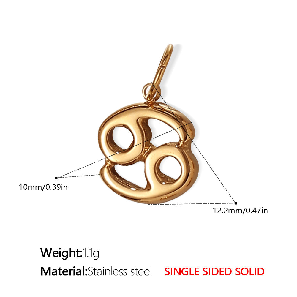 Wholesale  Twelve Contions Stainless Steel  Charms