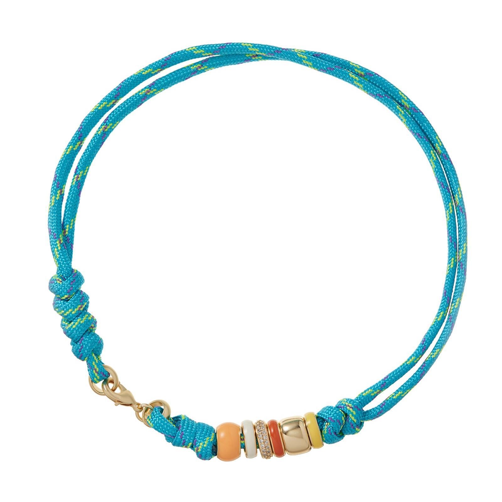 Wholesale 18k real gold necklace vacuum plated in titanium steel furnace