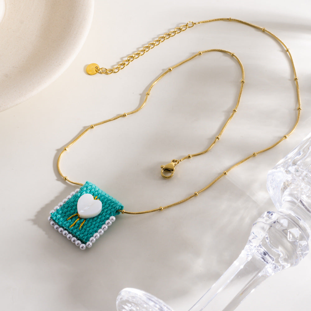 Wholesale  Handmade Bag Titanium Steel Necklace