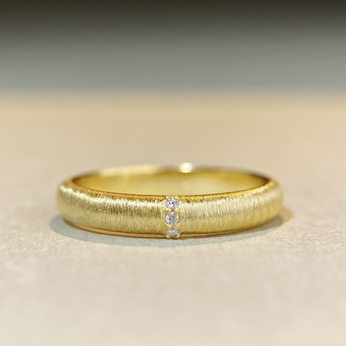 Wholesale 925 sterling silver wide and narrow 18K gold plated ring