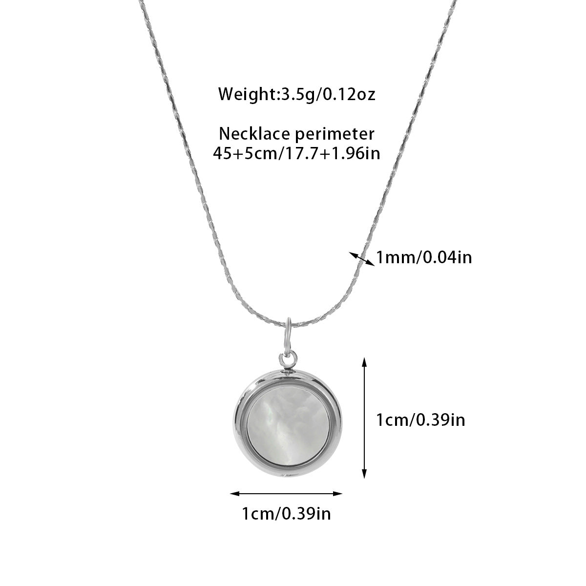 Wholesale Titanium Steel Necklace with Shell Smiley Face Clavicle Chain ACC-NE-Jind001