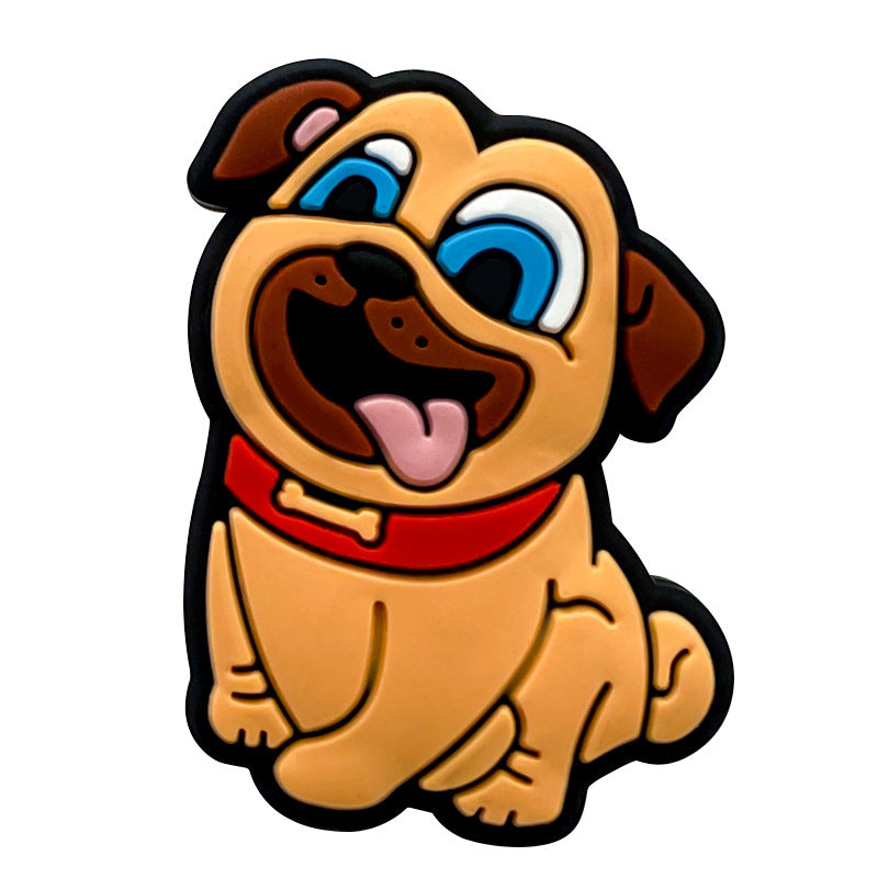 Wholesale 10pcs Animal Puppy Food Grade Cartoon Beads Focal Beads DIY Accessories ACC-BDS-WDX070