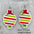 Wholesale Christmas Halloween  candy crutch lollipop wooden earrings