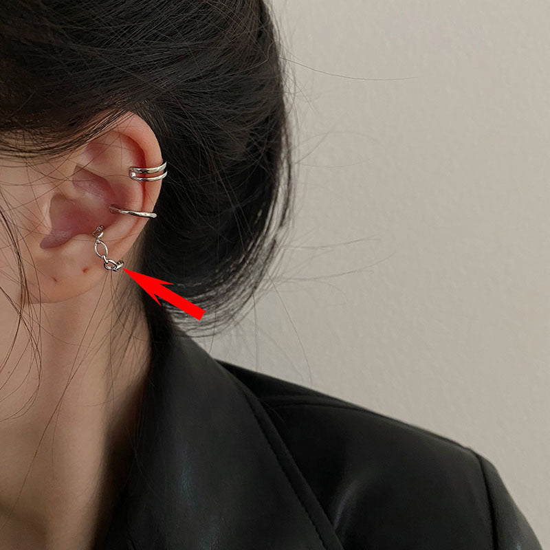 Wholesale Silver Plated Clip On Earrings Retro Fairy Style Fashion Accessory for Boutique Resale