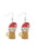 Wholesale Christmas Party Cute Snowman Christmas Tree Cartoon Wooden Earrings