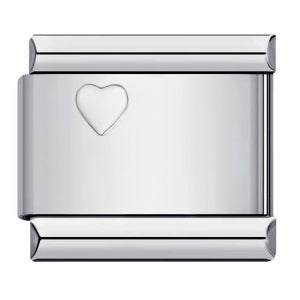 Wholesale Italian Charm Bracelet 9mm DIY Splicing Removable Heart Pattern Stainless Steel Composable Bracelet