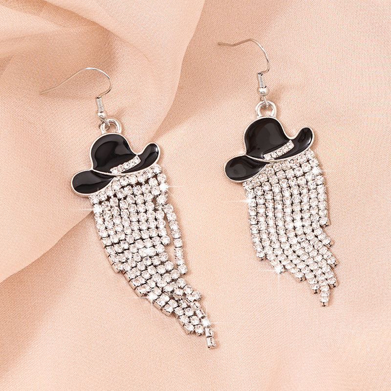 Wholesale Diamond Boot Earrings