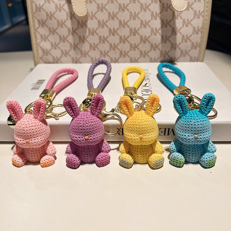 Wholesale Resin Rabbit Keychain Cute Keychain ACC-KC-JuCai001
