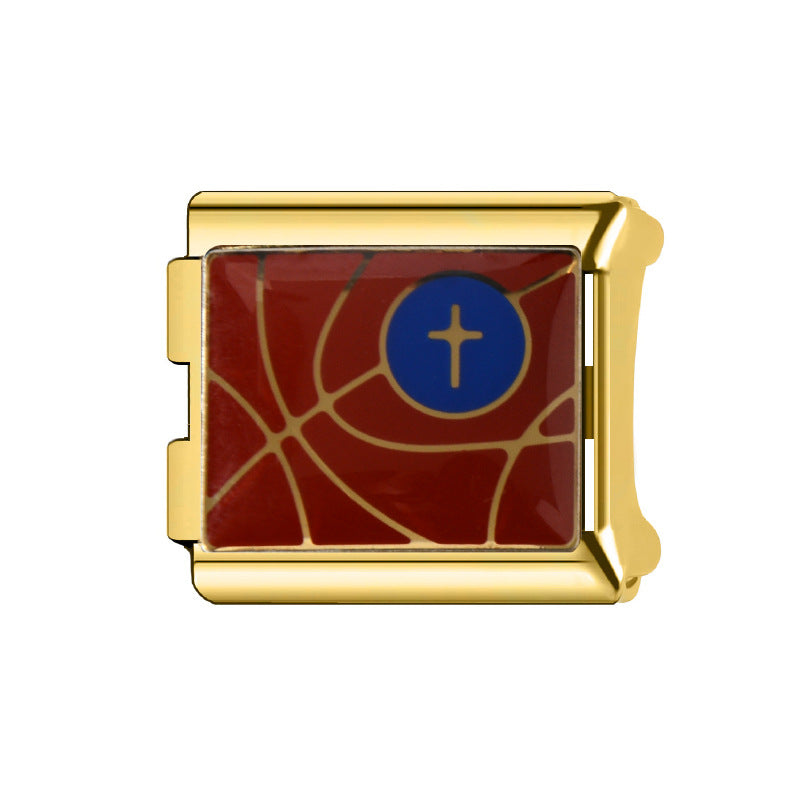 Wholesale Italian Charm Bracelet 9mm DIY Splicing Cartoon Cute Stainless Steel Composable Bracelet