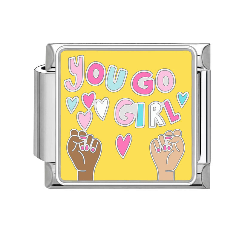 Wholesale 9mm Italian Charm Starter Bracelets DIY Lettere' mo' y Stainless Steel Composable Bracelet