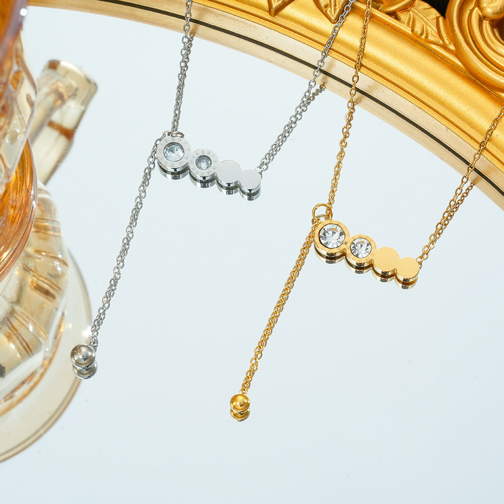 Wholesale Fashion Titanium Steel Necklace,  Electroplated,  Boutique Resale Jewelry Accessory