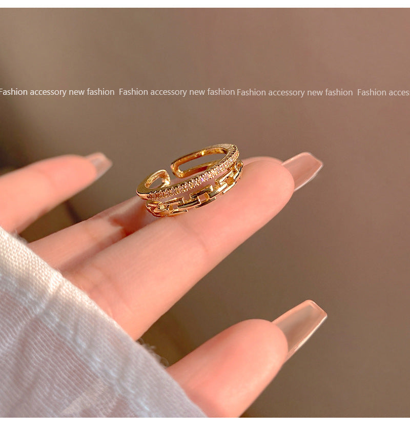 Wholesale Metal Opening  Retro  Ring