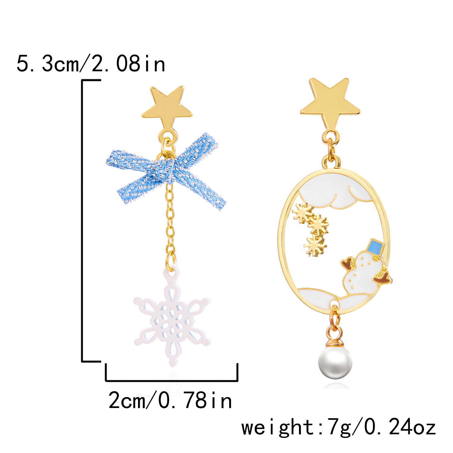 Wholesale Christmas Tree Bow Wreath Bell Earrings