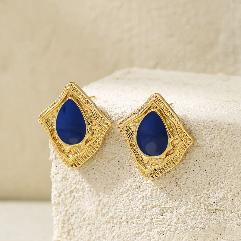 Wholesale Oil-drip painted earrings