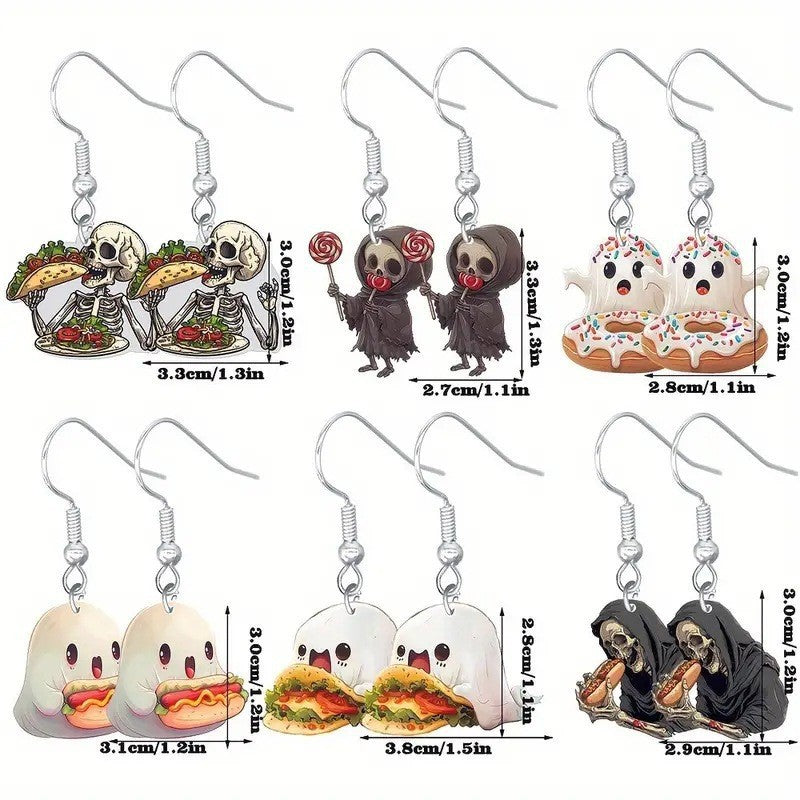 Wholesale 2D  Food Themed Acrylic Earrings