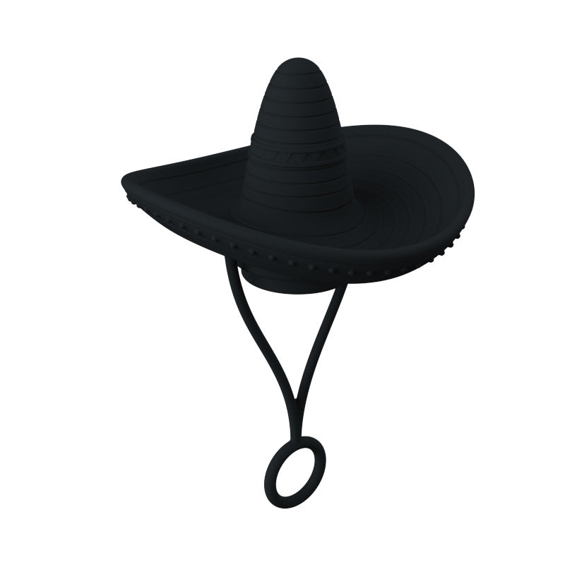 Wholesale Pointy Mexican Style Hat Silicone Straw Tube Cap 6-10mm Straw Decoration Straw Cover ACC-SCR-HuaYi002