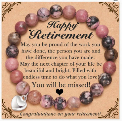 Wholesale Natural Stone Love Pendant Bracelet ACC-BT-Zhongh004