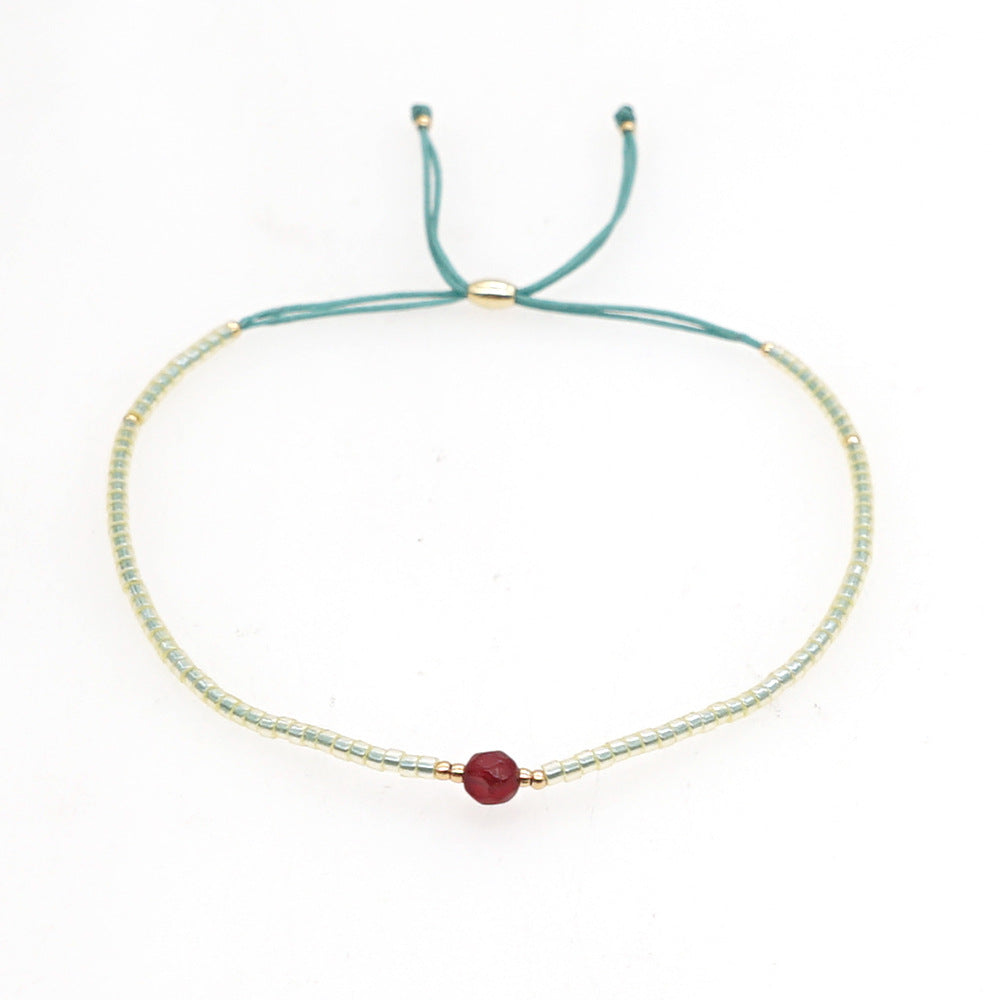 Bracelet perlé naturel de style bohème en gros