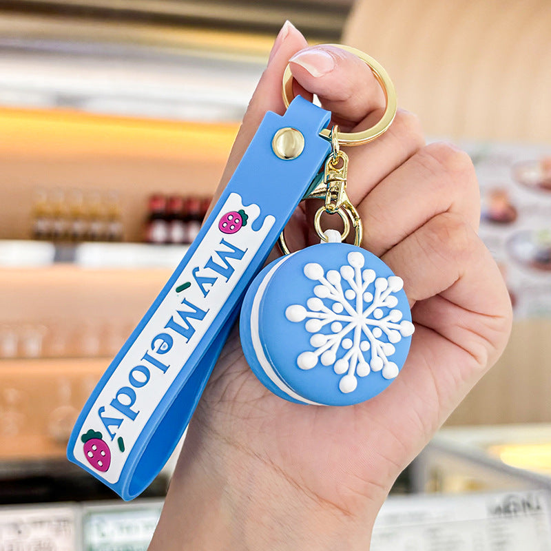 Wholesale Cartoon Donut PVC Soft Keychain Creative Keychain ACC-KC-XJY003