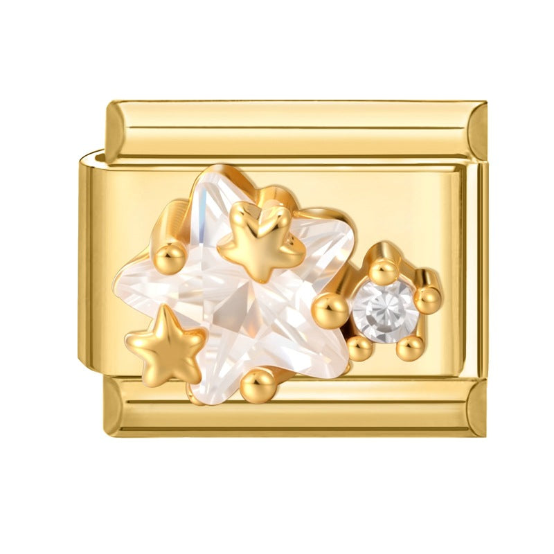 Wholesale Italian Charm Bracelet 9mm DIY Splicing Cute Creative Stainless Steel Composable Bracelet