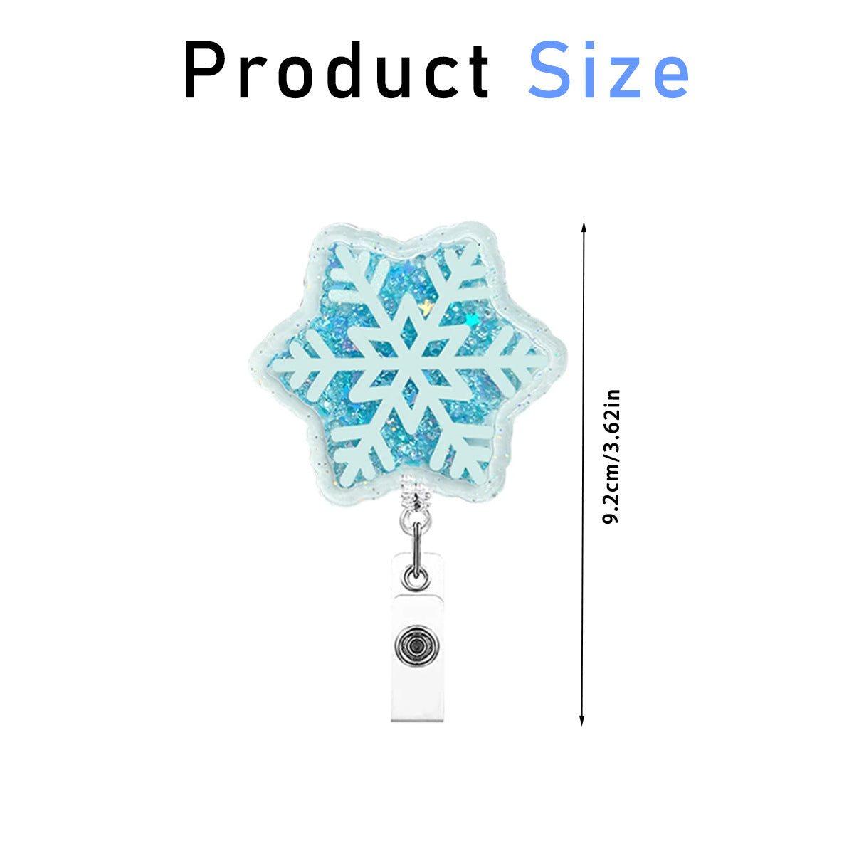 Wholesale Christmas quicksand   Badge Reels