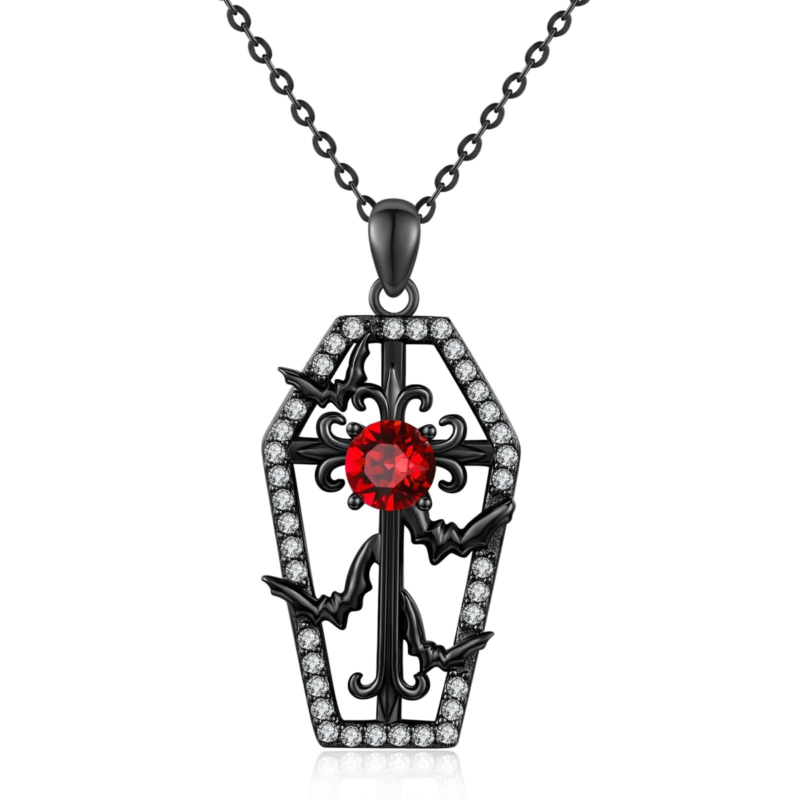 Wholesale  Bat Necklace Cross Diamond Clavicle Chain