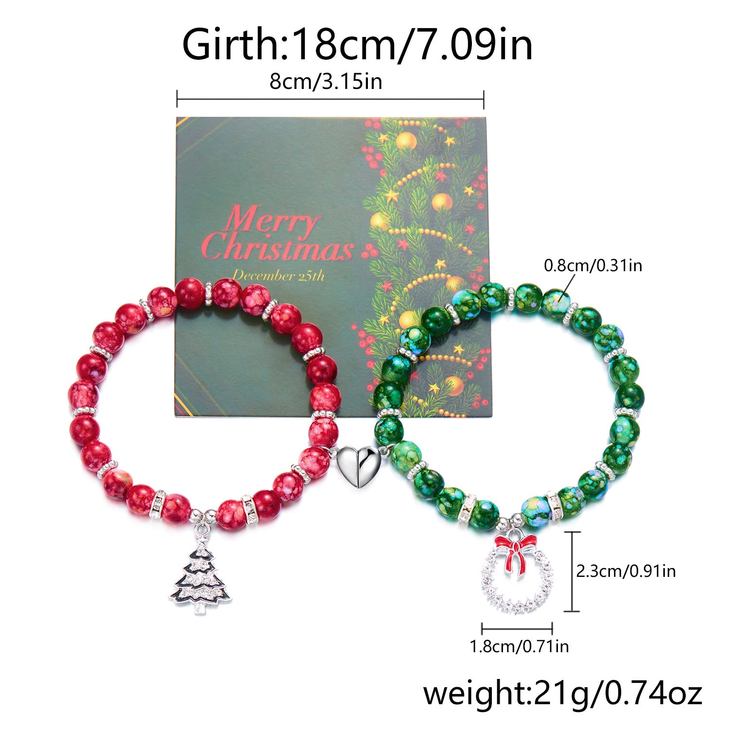 Wholesale Christmas couple bracelet  temperament magnetic bracelet