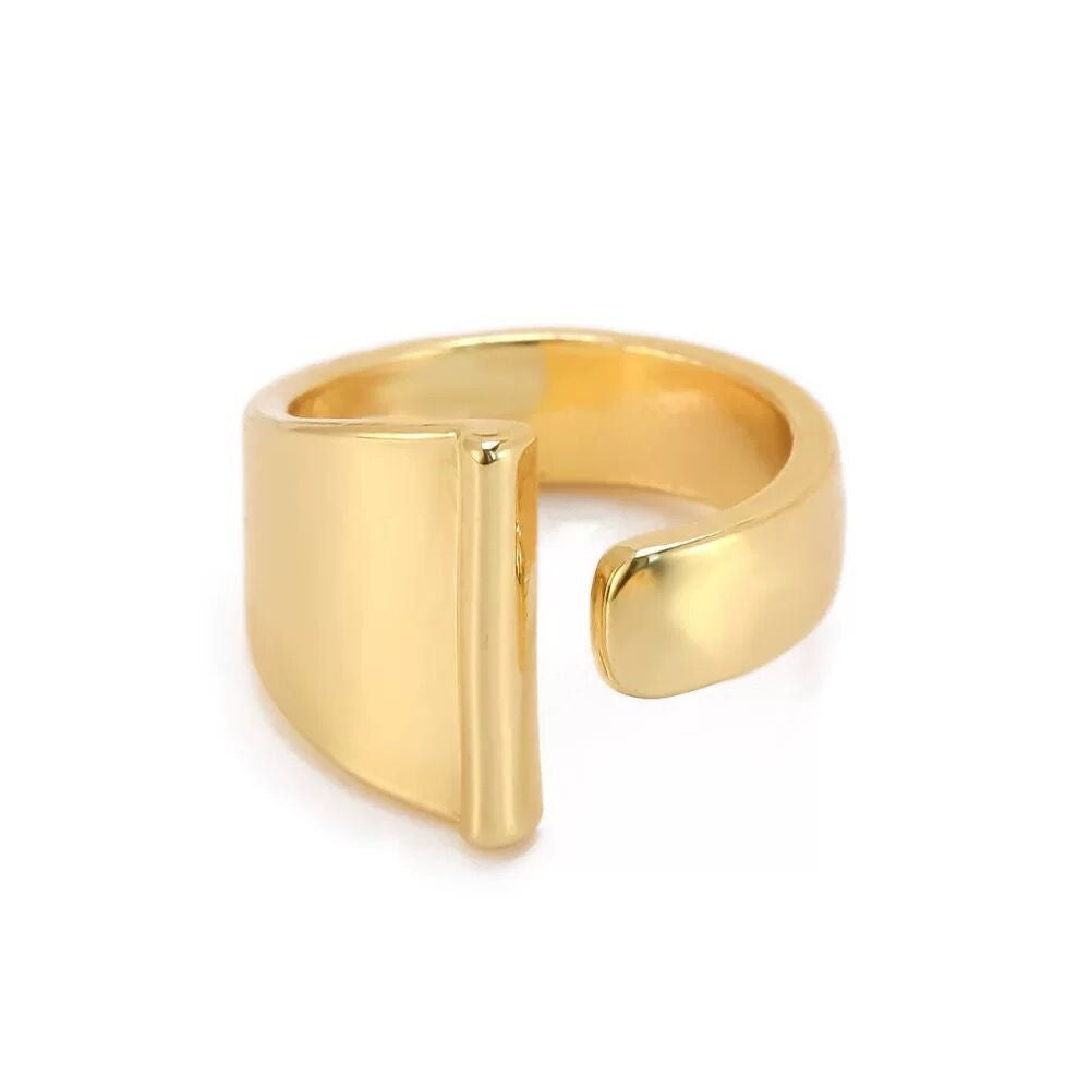 Wholesale English Letter Ring Open Adjustable Ring ACC-RS-TuCai001
