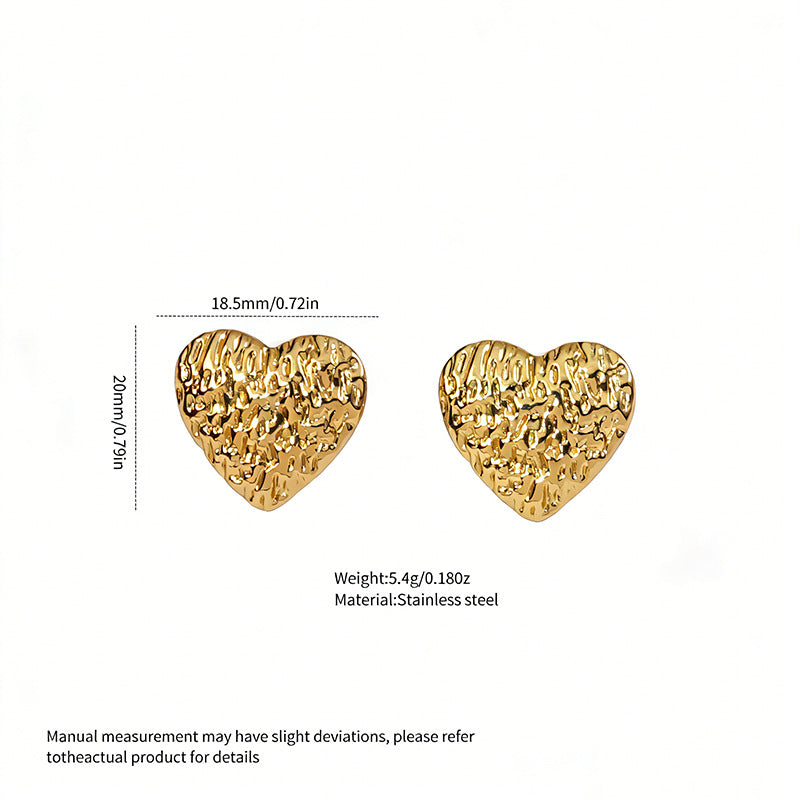 Wholesale Stainless Steel Heart and Star Earrings