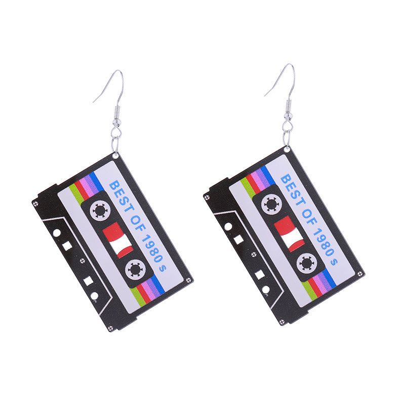 Wholesale Simple Fashion Acrylic Printed Earrings ACC-ES-CT032
