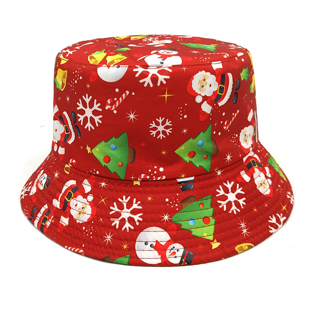 Wholesale Christmas Santa Claus Snowman Snowflake Bucket Hat ACC-HT-ShunMa011