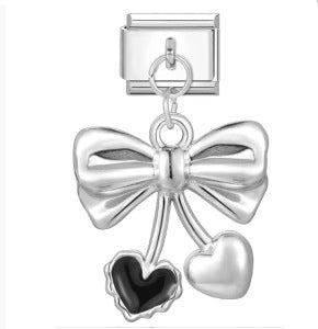 Wholesale 9mm Italian Charm Starter Bracelets DIY Bow Pendant Stainless Steel Composable Bracelet