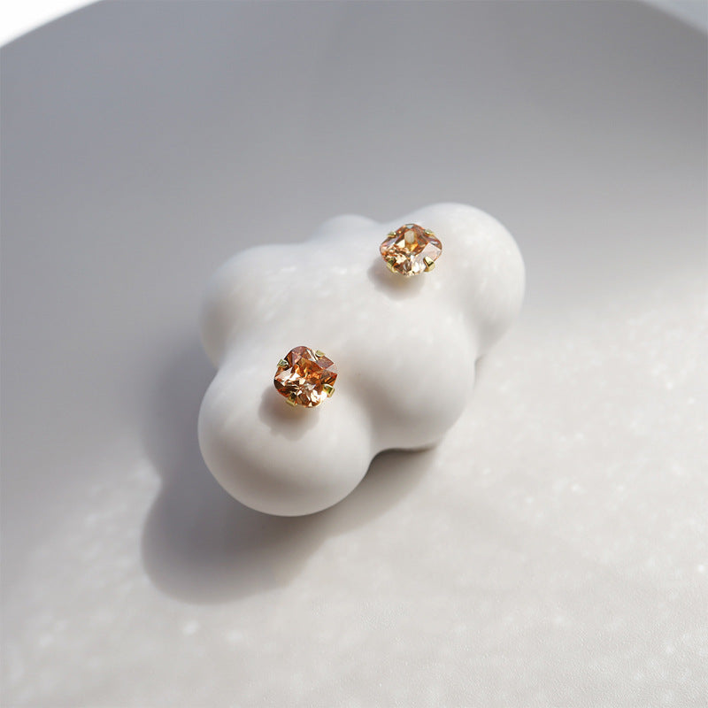 Wholesale Citrine Gem 925 Sterling Silver Earrings