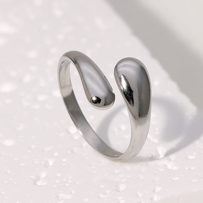 Wholesale Stainless Steel Rings Open 18K Gold Plated Rings ACC-RS-Manguo004