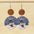 Wholesale  Christmas Earrings Retro Style Wooden Geometric Splicing Earrings