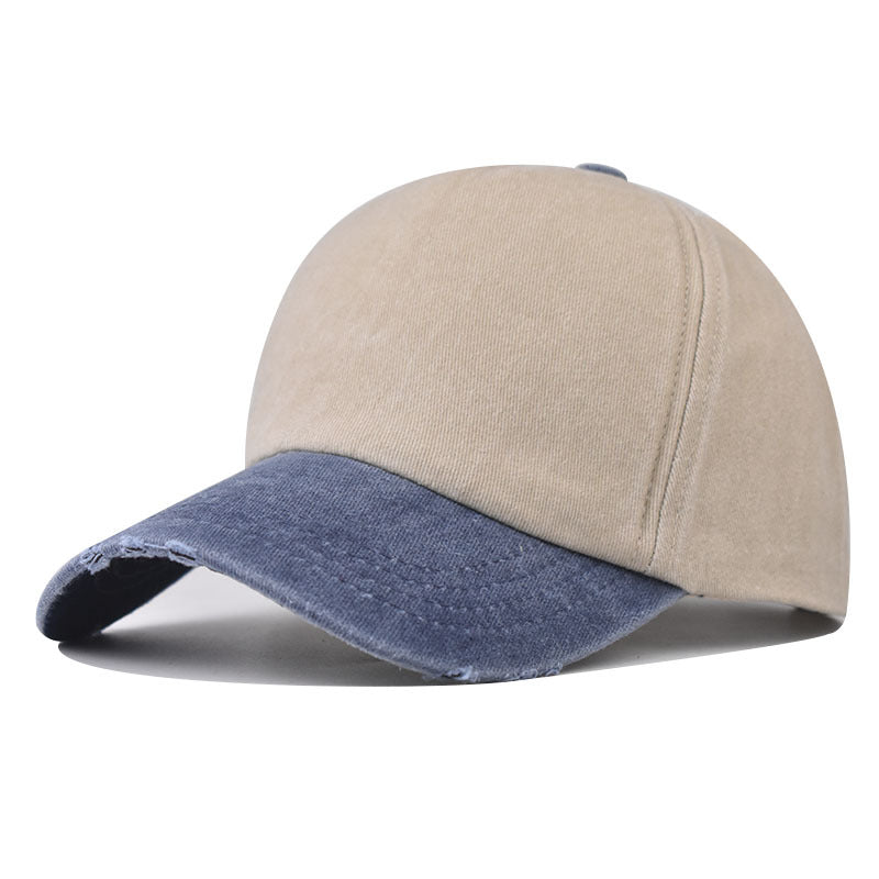 Wholesale  Washed Old Color Matching Baseball Cap