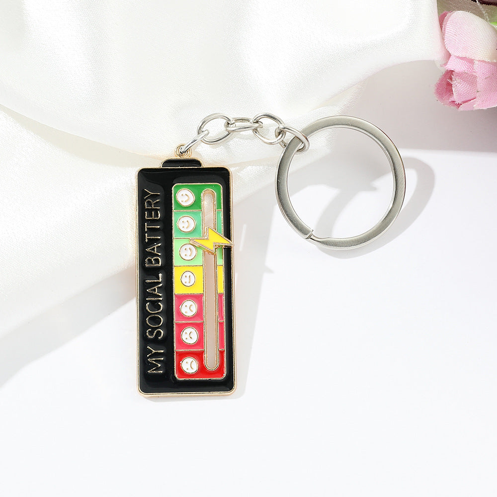Wholesale social power emotional conversion niche personality keychain