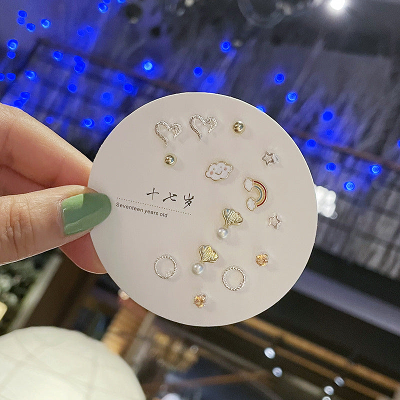 Wholesale Simple Small S925 Earring Set ACC-ES-Zhany007